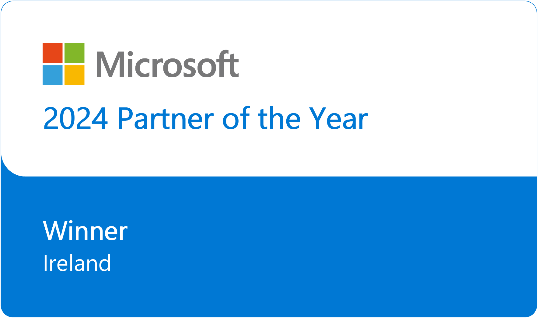 Microsoft Country Partner of the Year 2024 Badge