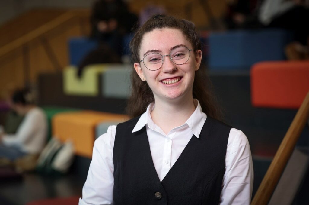 DCU student in the access to the workplace programme